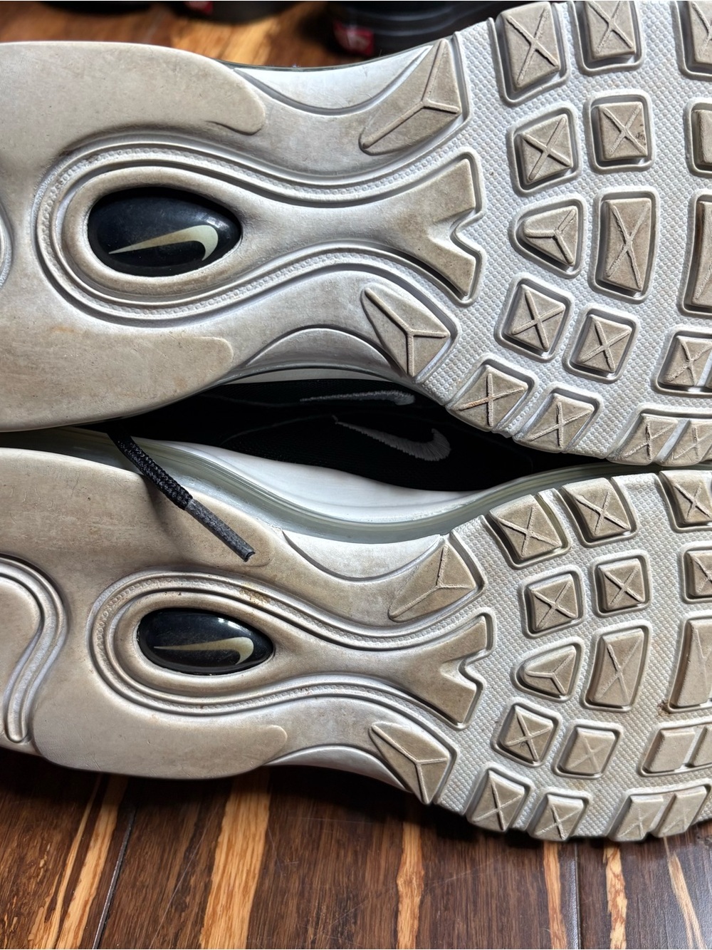 Nike Men’s Black and White Air Max 97 Sneakers - Picture 6 of 7